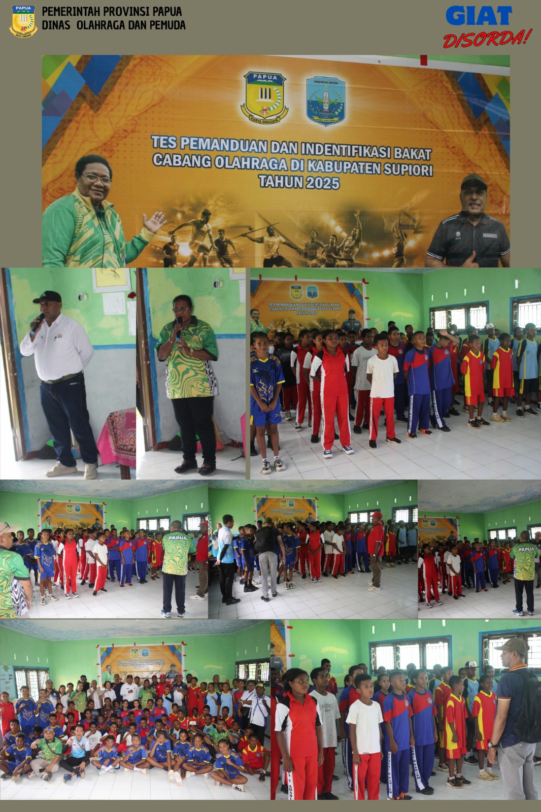 Tes Pemanduan dan Identifikasi Bakat Cabang Olahraga bagi Pelajar Usia 12–15 Tahun di Kabupaten Supiori