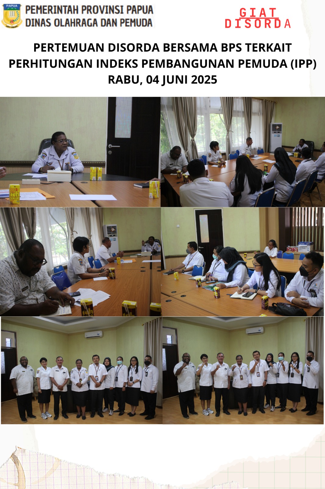 PERTEMUAN DISORDA PAPUA BERSAMA BPS PROVINSI PAPUA