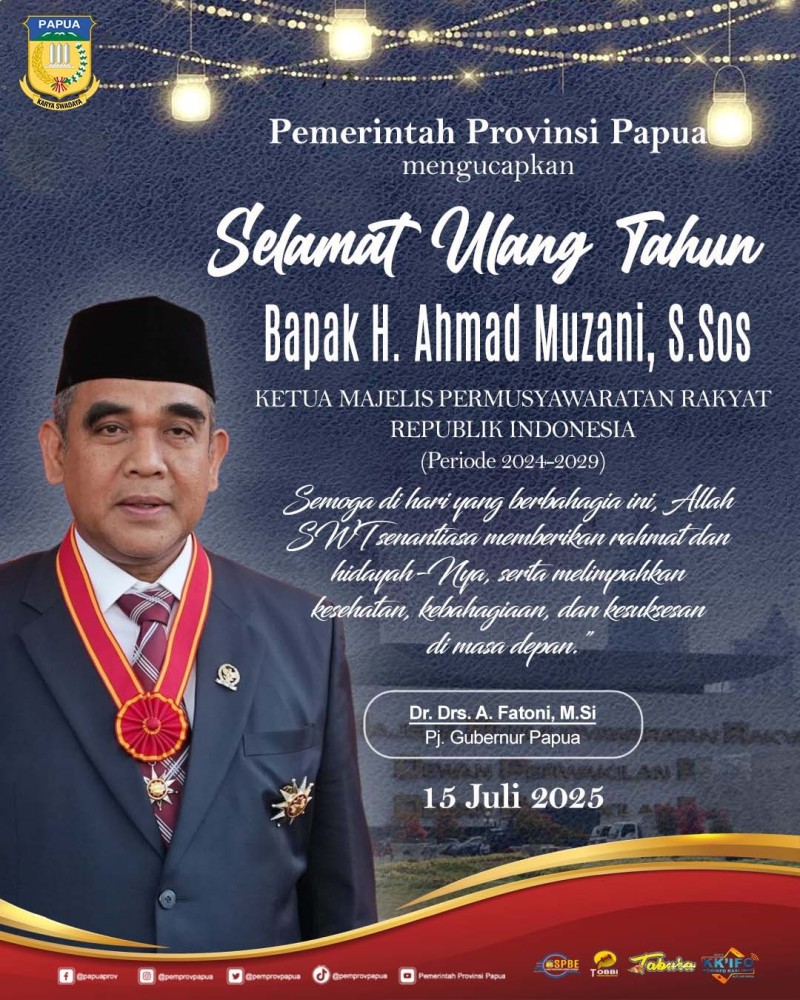 KETUA MRP RI H. AHMAD MUZANI, S. Sos